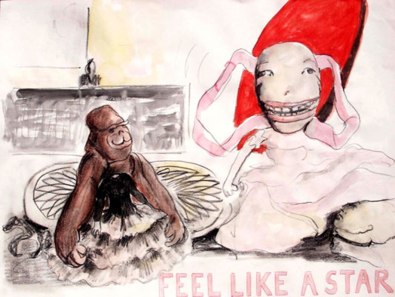 Feel like a star 2006 - 29,5 x 42 cm - mixed media on paper