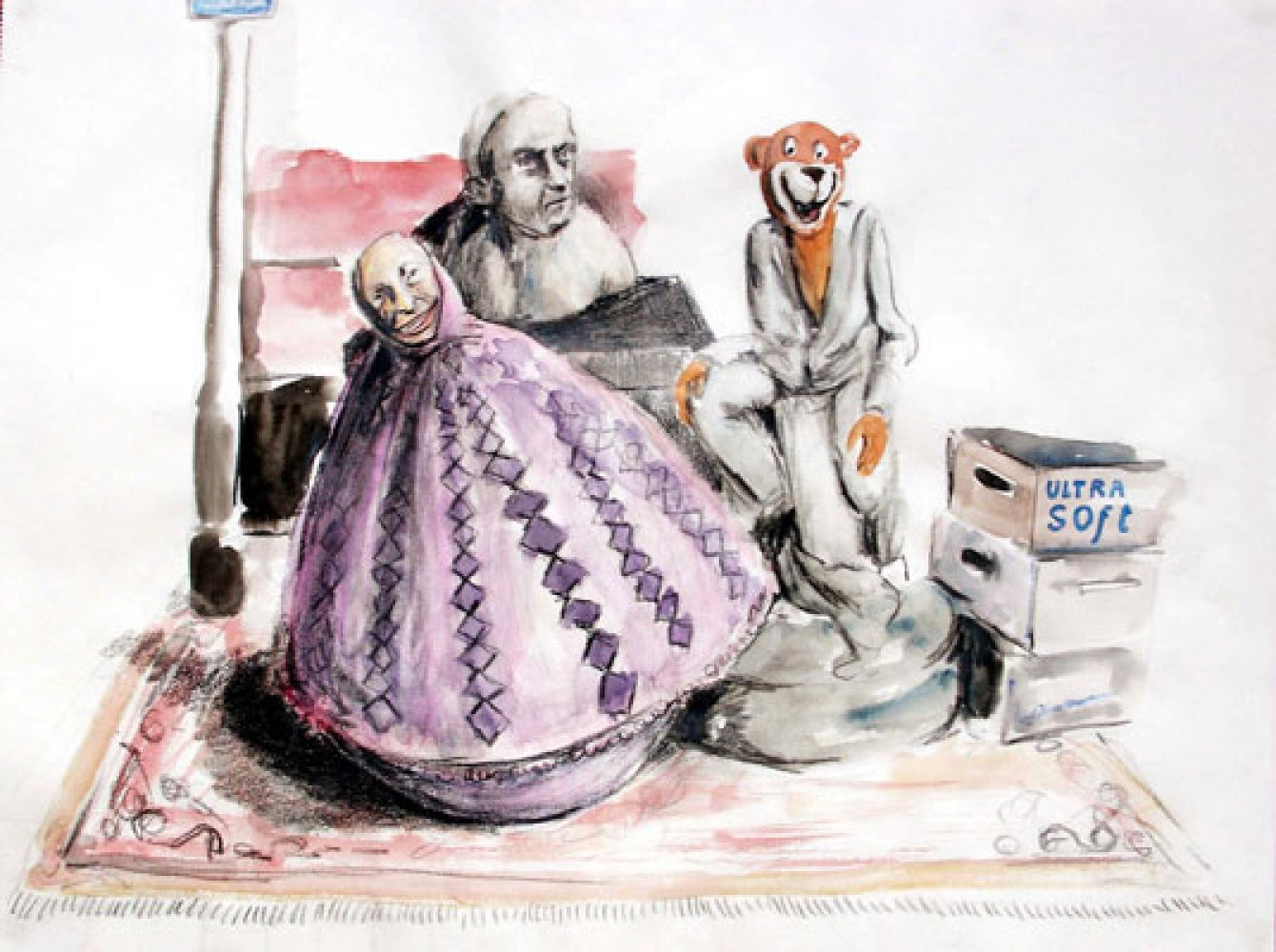 Ultra Soft 2006 - 29,5 x 42 cm - mixed media on paper