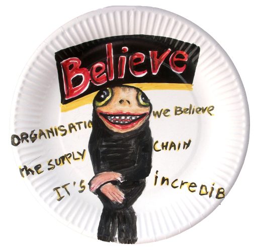 Paper plate - diameter 24 cm